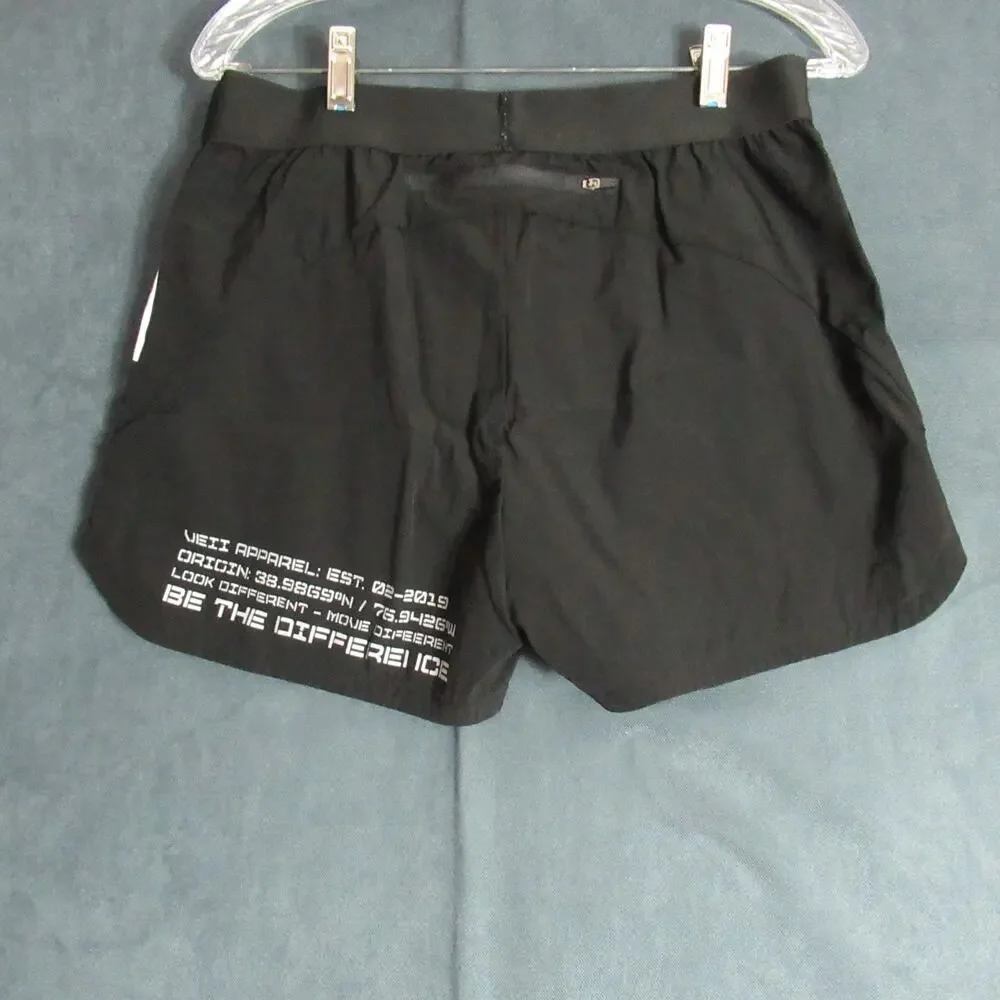 VEII Shorts Womens XL Black Running Athletic Active Short Gym Elastic Waist